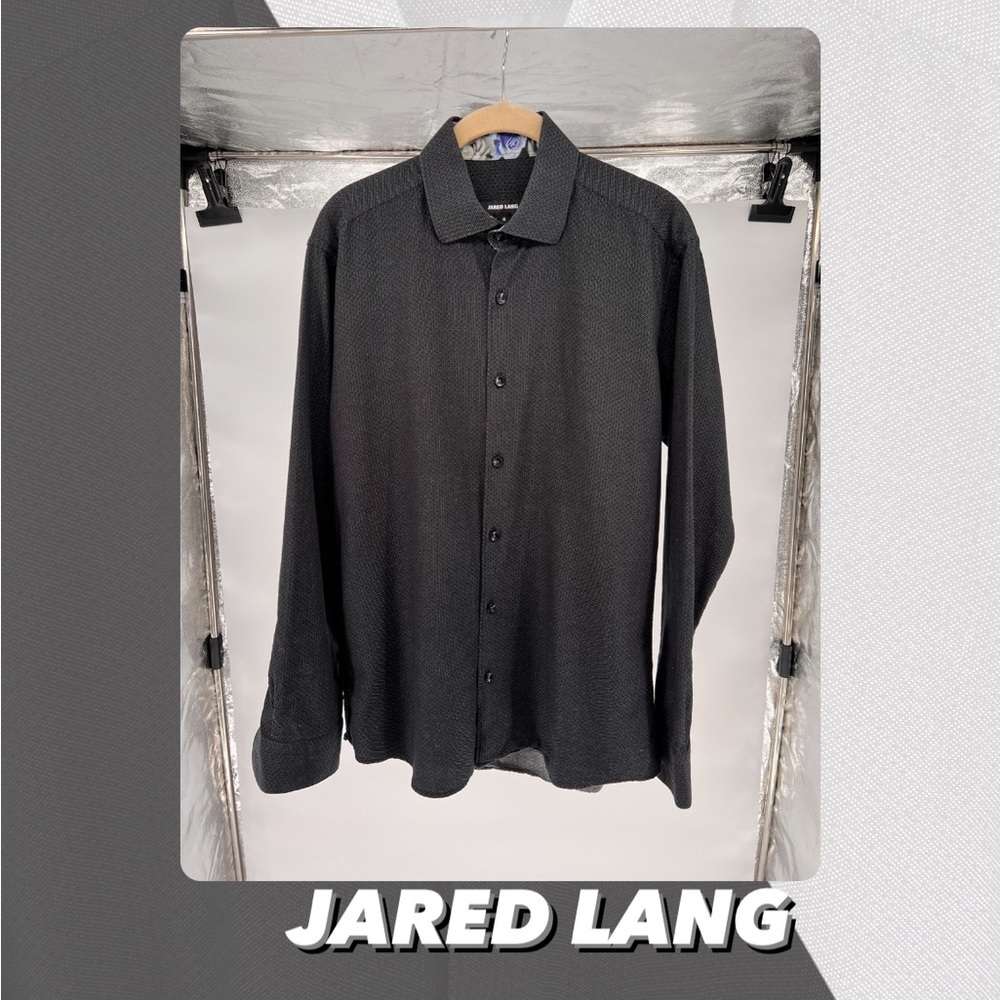 Euc Jared Lang Contrast Reverse Button Down Shirt - image 1
